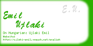 emil ujlaki business card